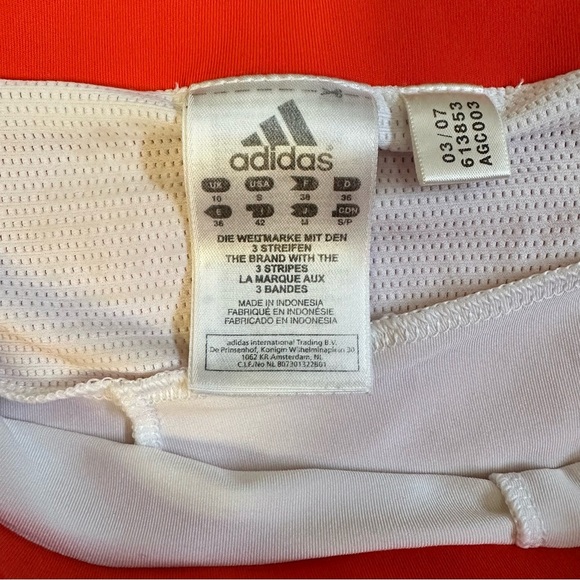 Adidas Women's Athletic Skort M Orange ClimaCool Tennis Gym Activewear - Picture 6 of 8